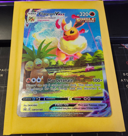 2021 - Pokemon TCG Flareon VMAX - SWSH180 Jumbo Cards - Holo Promo Card - Image 1