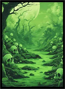 (Green Toxic Poison/Infect) - 100ct Matte TCG/MTG Card Art Sleeves by Multi - Image 1