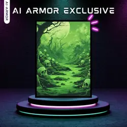 (Green Toxic Poison/Infect) - 100ct Matte TCG/MTG Card Art Sleeves by Multi - Image 2