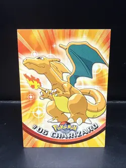 Pokemon 1999 Topps TCG Charizard - #06 - Non-Holo - TV Series 1 Black Logo C - Image 2