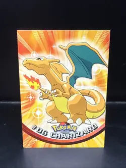 Pokemon 1999 Topps TCG Charizard - #06 - Non-Holo - TV Series 1 Black Logo C - Image 3