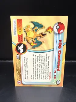 Pokemon 1999 Topps TCG Charizard - #06 - Non-Holo - TV Series 1 Black Logo C - Image 4