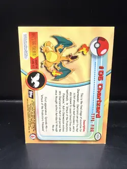 Pokemon 1999 Topps TCG Charizard - #06 - Non-Holo - TV Series 1 Black Logo C - Image 5