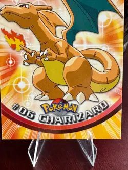1999 Topps Pokemon TCG Charizard - #06 - Non-Holo - TV Series 1 Blue logo - Image 2