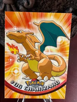 1999 Topps Pokemon TCG Charizard - #06 - Non-Holo - TV Series 1 Blue logo - Image 3