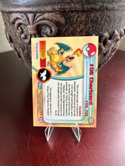 1999 Topps Pokemon TCG Charizard - #06 - Non-Holo - TV Series 1 Blue logo - Image 4