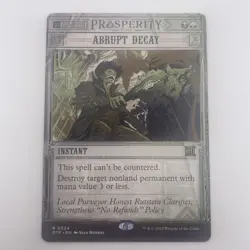 1xMTG Abrupt Decay-Outlaws of Thunder Junction-Showcase-NM - Image 1