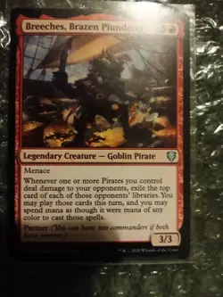 Breeches Brazen Plunderer Magic The Gathering Goblin Pirate 165 MTG Commander VG - Image 1
