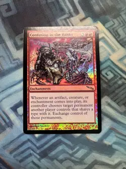 MTG Foil Confusion in the Ranks EX/LP- Mirrodin - Image 1
