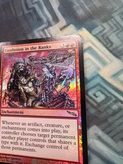 MTG Foil Confusion in the Ranks EX/LP- Mirrodin - Image 4