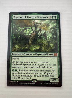 Zopandrel, Hunger Dominus NON-FOIL #195 Phyrexia: All Will Be One NM - MTG ENG - Image 1