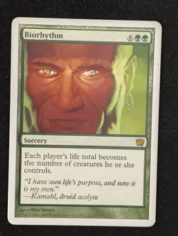Biorhythm 1x - 9th Edition - Magic the Gathering MTG Rare - MP - Image 1