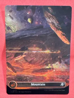 Mountain💥GALAXY FOIL BORDERLESS💥Full Art Land Edge of Eternities MTG - Image 2