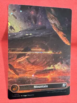 Mountain💥GALAXY FOIL BORDERLESS💥Full Art Land Edge of Eternities MTG - Image 3
