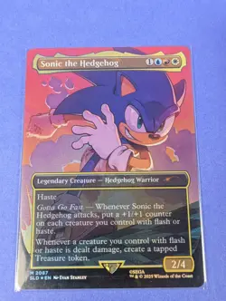 MTG Magic: Secret Lair Drop: Sonic the Hedgehog Foil #2087 Mythic - NM - Image 1