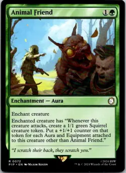 Magic the Gathering Animal Friend Fallout Commander MTG Free Shipping! - Image 1