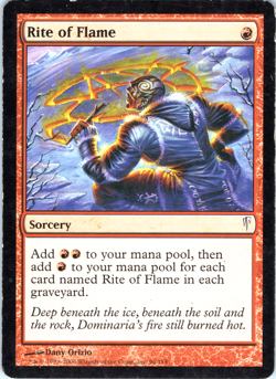 MTG Rite of Flame Coldsnap #96 MP Red Mana Ritual Storm Modern Legacy EDH Spell - Image 1