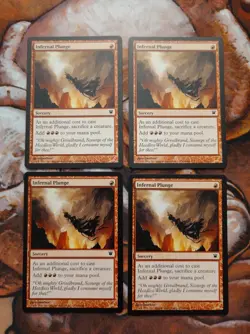 NM Infernal Plunge Innistrad ISD X4 (Playset) MTG Magic the Gathering - Image 1