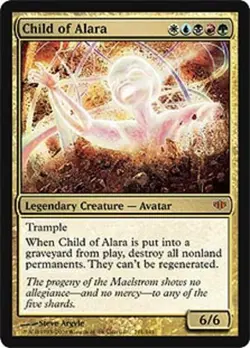 Moderate Play, English MTG Regular Child of Alara Conflux Magic the Gathering - Image 1