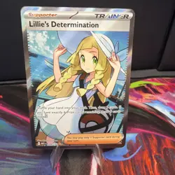 Lillie's Determination SR 169/132 Mega Evolution Pokemon TCG Near Mint NM - Image 1