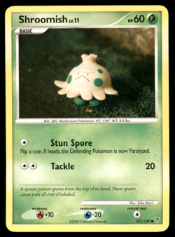Shroomish 127/147 Supreme Victors 2009 Regular Non Holo Pokemon Light Played LP - Image 1