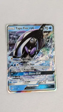 Pokemon TCG Card Sun & Moon Burning Shadows - Tapu Fini GX 39/147 - NM - Image 1