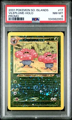 Vileplume Holo Promo PSA 8 Pokemon Southern Islands Promo #17 - Image 1