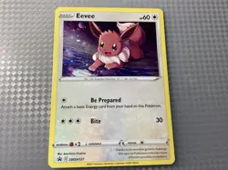 Eevee SWSH127 Sword & Shield Black Star Promo Cosmos Holo Pokemon. - Image 1
