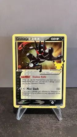 Pokemon TCG Greninja SWSH144 25th Anniversary Black Star Promo Holo 2021 LP - Image 1