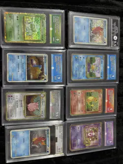 Pokemon Slab bundle x8 classic collection 9.5 10 squirtle bulbasaur not psa - Image 1