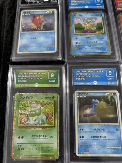 Pokemon Slab bundle x8 classic collection 9.5 10 squirtle bulbasaur not psa - Image 3