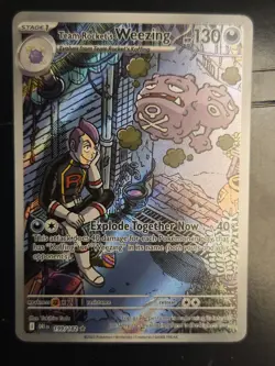 Team Rocket’s Weezing 199/182 Illustration Rare - Pokemon Destined Rivals - NM - Image 1