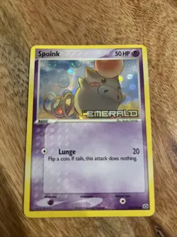 Spoink 66/106 - Pokemon EX Emerald Reverse Holo LP - Image 1