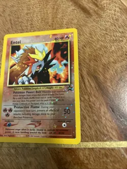 Pokemon TCG Entei Wizards Black Star Promos 34 Holo Promo Promo 2 Swirls NM - Image 2