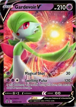 Pokemon TCG Gardeoir V Black Star Promo SWSH105 Holo Promo NM (SKU 1-3) - Image 1