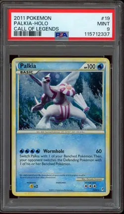 Pokemon PSA 9 Palkia 19/95 Heartgold & SoulSilver Call of Legends Holo Rare Mint - Image 1