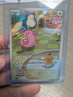 Chansey 187/167 - Pokemon Twilight Masquerade Illustration Rare - NM Near Mint - Image 2