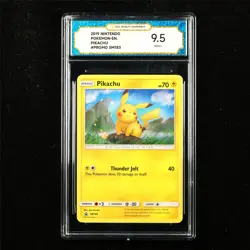 TQG 9.5 MINT+ 2019 Pokemon ENG Pikachu SM183 PROMO - Image 1