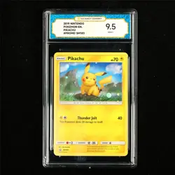 TQG 9.5 MINT+ 2019 Pokemon ENG Pikachu SM183 PROMO - Image 2
