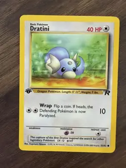 Pokemon Team Rocket 1st Edition Common Dratini #53 - Image 1
