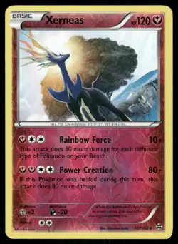 Pokemon Cards Xerneas 107/162 Reverse Holo BREAKthrough XY NM * 1 - Image 1