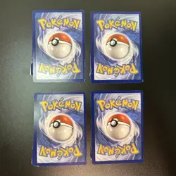 CHARITY AUCTION: Set of 4 Pokemon miscut errors - razor miscut and foldover - Image 2