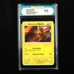 TQG 9.5 MINT+ 2019 Pokemon ENG Detective Pikachu SM190 Promo - Image 1