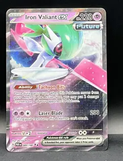 Holo Iron Valiant ex - 089/182 Double Rare Paradox Rift Pokemon TCG - Image 1