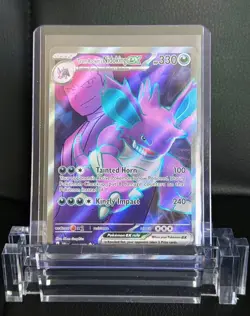 Pokemon Team Rocket's Nidoking EX 216/182 Destined Rivals Ultra Rare Holo 330HP - Image 1
