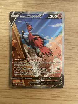 Pokemon Sword & Shield Chilling Reign 174/198 Galarian Zapdos V - Image 1