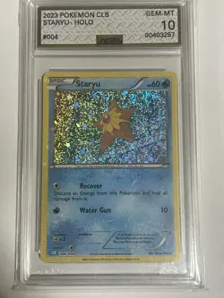 Pokemon AGS 10 Gem Mint TCG Classic Collection Holo Staryu CLB 004/034 - Image 1