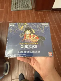 One Piece Card Game Romance Dawn OP-01 Booster Box Sealed - English White Bottom - Image 1
