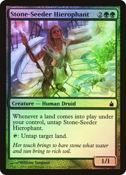Ravnica: City of Guilds MTG FOIL Stone-Seeder Hierophant Magic - Image 1