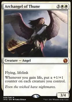 MTG Magic the Gathering Archangel of Thune (8/256) Iconic Masters LP - Image 1